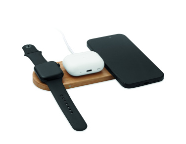 Лого трейд pекламные cувениры фото: 3 in 1 15W wireless charger