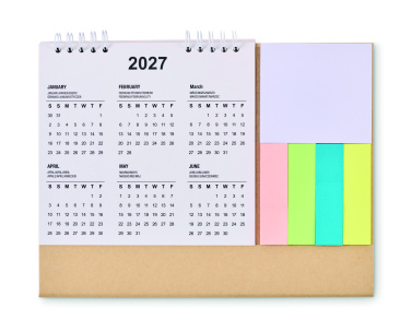Логотрейд pекламные cувениры картинка: Desk calendar with memo pad