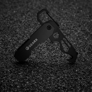 Лого трейд pекламные подарки фото: Складной EDC-инструмент Gear X с карабином и резаком для посылок
