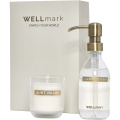 Wellmark Discovery набор с дозатором мыла для рук объемом 250 мл и ароматизированной свечой 150 г, Белый