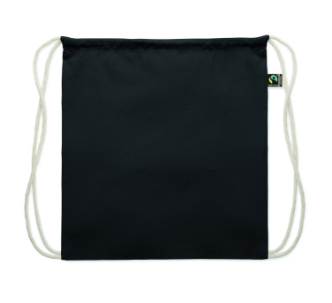 Логотрейд бизнес-подарки картинка: Drawstring bag Fairtrade 180gr