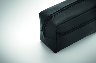 Лого трейд бизнес-подарки фото: Toiletry bag in 600D RPET