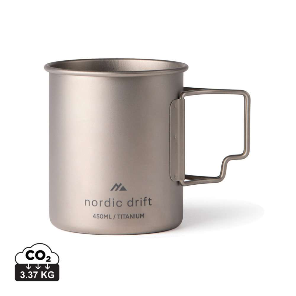 Лого трейд pекламные подарки фото: Кружка Nordic Drift Trail Ultra Light Titanium 450 мл