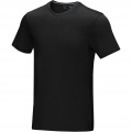 Azurite kortärmad herr ekologisk t-shirt, Helt svart