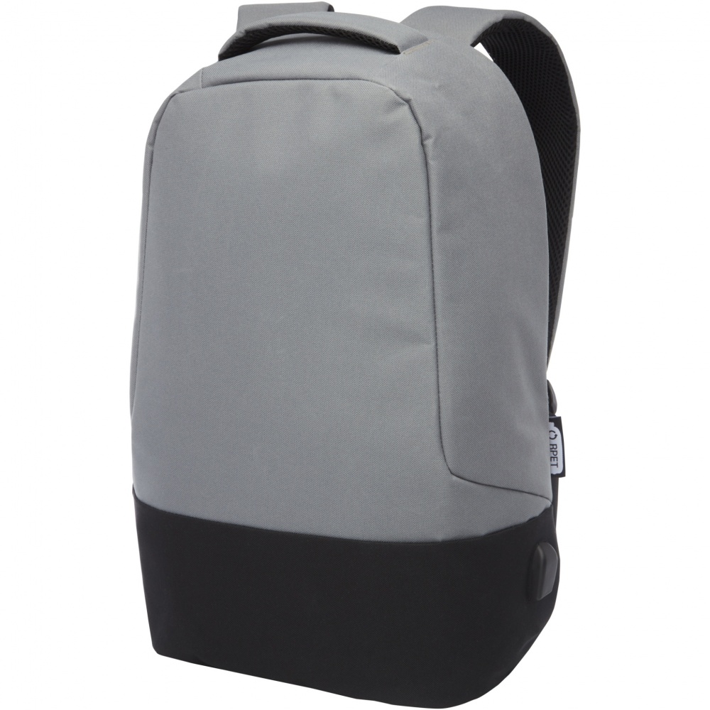 Logotrade reklamprodukter bild: Cover GRS RPET stöldskyddad ryggsäck 18L