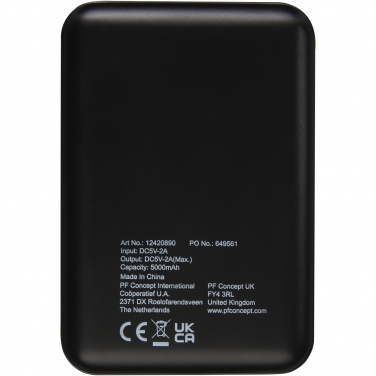 Logotrade profilprodukter bild: Gleam 5 000 mAh ultratunn powerbank med ljus