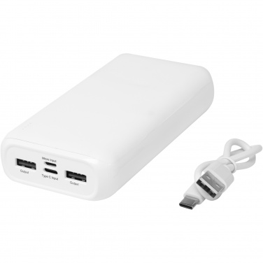 Logotrade reklamprodukter bild: Electro 20 000 mAh powerbank i återvunnen plast 