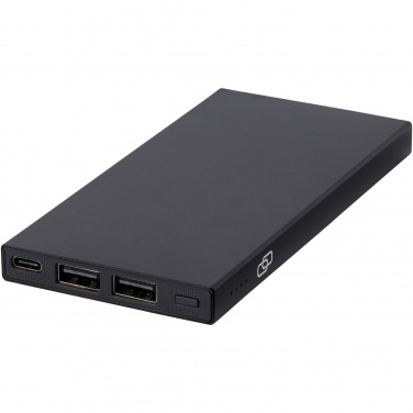 Logotrade reklamprodukter bild: Connect 5 000 mAh powerbank av återvunnen aluminium