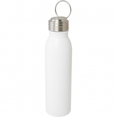 Logotrade kampanjprodukter bild: Harper 700 ml vattenflaska av RCS-certifierat rostfritt stål med metalloop