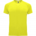 Bahrain kortärmad funktions T-shirt för barn, Fluor Gul