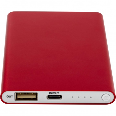 Logotrade reklamprodukter bild: Pep 4 000 mAh Type C-powerbank av återvunnen aluminium 