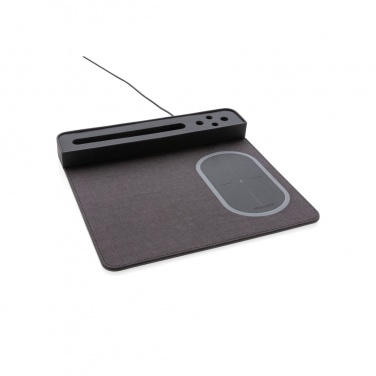 Logotrade profilprodukter bild: Air musmatta med 5W trådlös laddning och USB