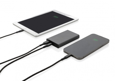 Logotrade reklamprodukter bild: Terra 5.000 mAh powerbank RCS återvunnen aluminium