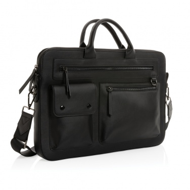 Logotrade reklamprodukter bild: Swiss Peak 14" laptopväska GRS återvunnen PU
