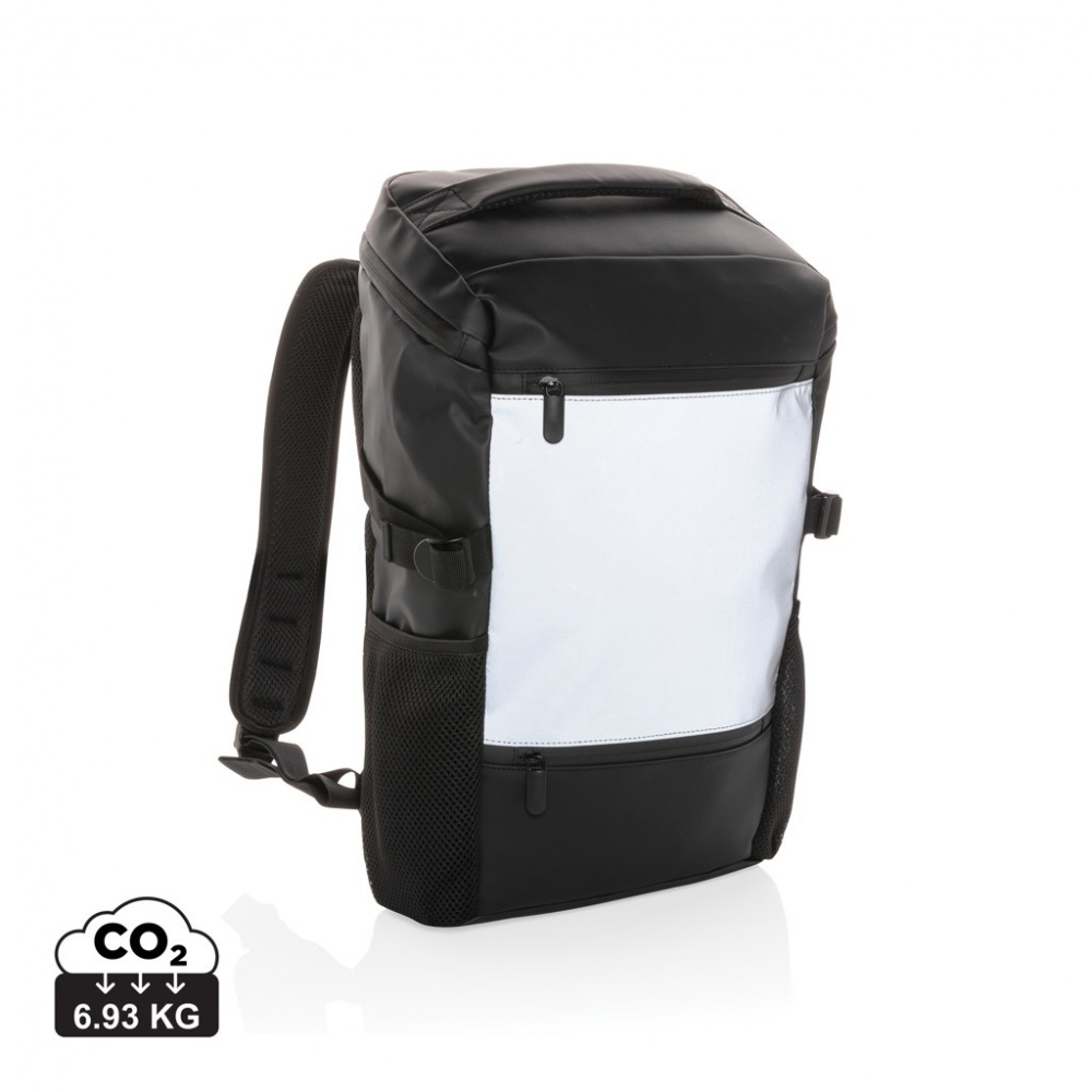 Logotrade kampanjprodukter bild: 15.6" laptopryggsäck i PU