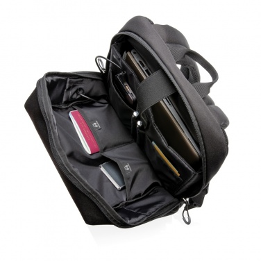 Logotrade profilreklam bild: Swiss Peak AWARE™ RFID och USB A laptopryggsäck