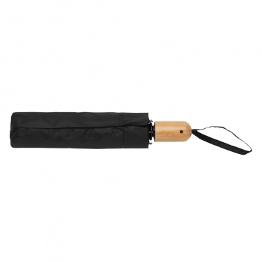 Logotrade reklamprodukter bild: 21" Impact AWARE™ RPET 190T auto open/close paraply m. bam