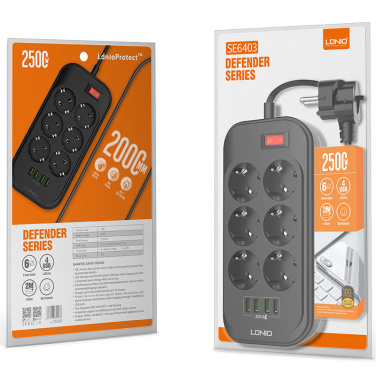 Logotrade presentreklam bild: Eldosa med USB-portar