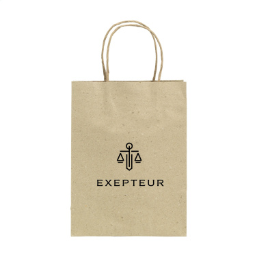 Logotrade kampanjprodukter bild: Leaf It Bag återvunnet gräspapper (120 g/m²) M