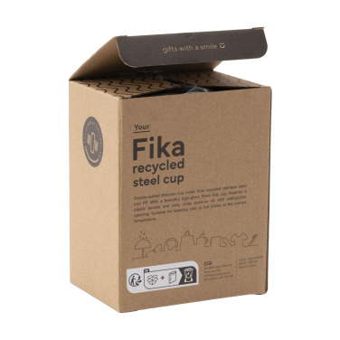 Logotrade presentreklam bild: Fika RCS Recycled Steel Cup 400 ml termokopp