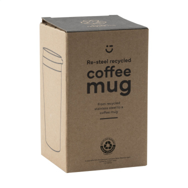 Logotrade reklamprodukter bild: Re-Steel RCS återvunnen kaffemugg 380 ml termokopp