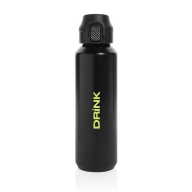Logotrade profilprodukter bild: Via RCS Re-steel låsbar sportflaska 600ML
