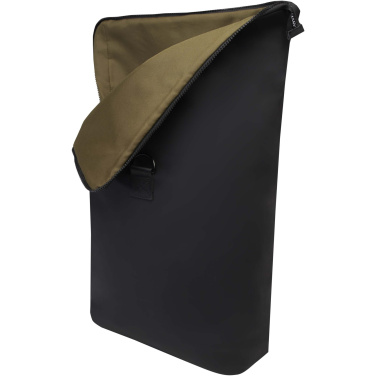 Logotrade profilprodukter bild: Turner 15,6 tums laptopväska med rullöppning av GRS-återvunnet material på 12 l
