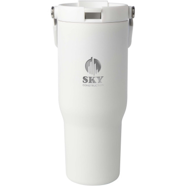 Logotrade reklamprodukter bild: Bronx 900 ml vakuumisolerad termos av koppar och RCS-certifierat återvunnet rostfritt stål med ett lock med dubbla funktioner