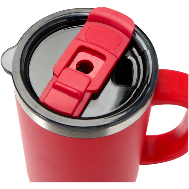 Logotrade kampanjprodukter bild: Sydney dubbelväggig vakuumisolerad kopparmugg med sugrör, 1 200 ml