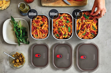 Logotrade profilprodukter bild: Black+Blum Matlådeset i Rostfritt Stål – 3 delar