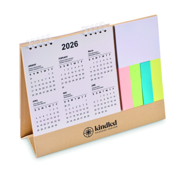 Logotrade reklamprodukter bild: Skrivbordskalender med memopad
