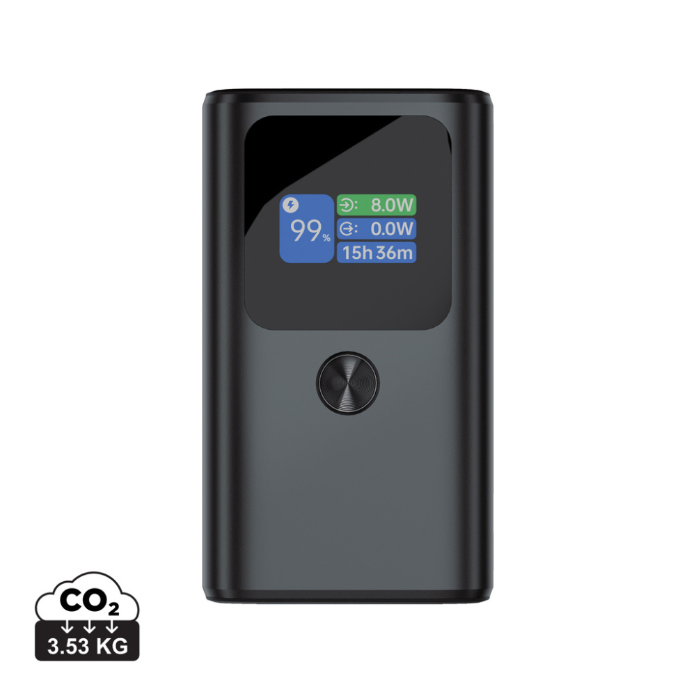 Logotrade kampanjprodukter bild: Urban Vitamin Campbell 55 W 10 000 mAh powerbank, fickformat