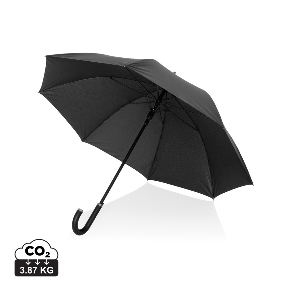 Logotrade kampanjprodukter bild: Swiss Peak Vero Aware™ RPET 25” paraply med lyxigt handtag