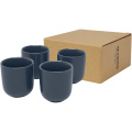 Male fyra stycken 90 ml espressokopp, Hale Blue