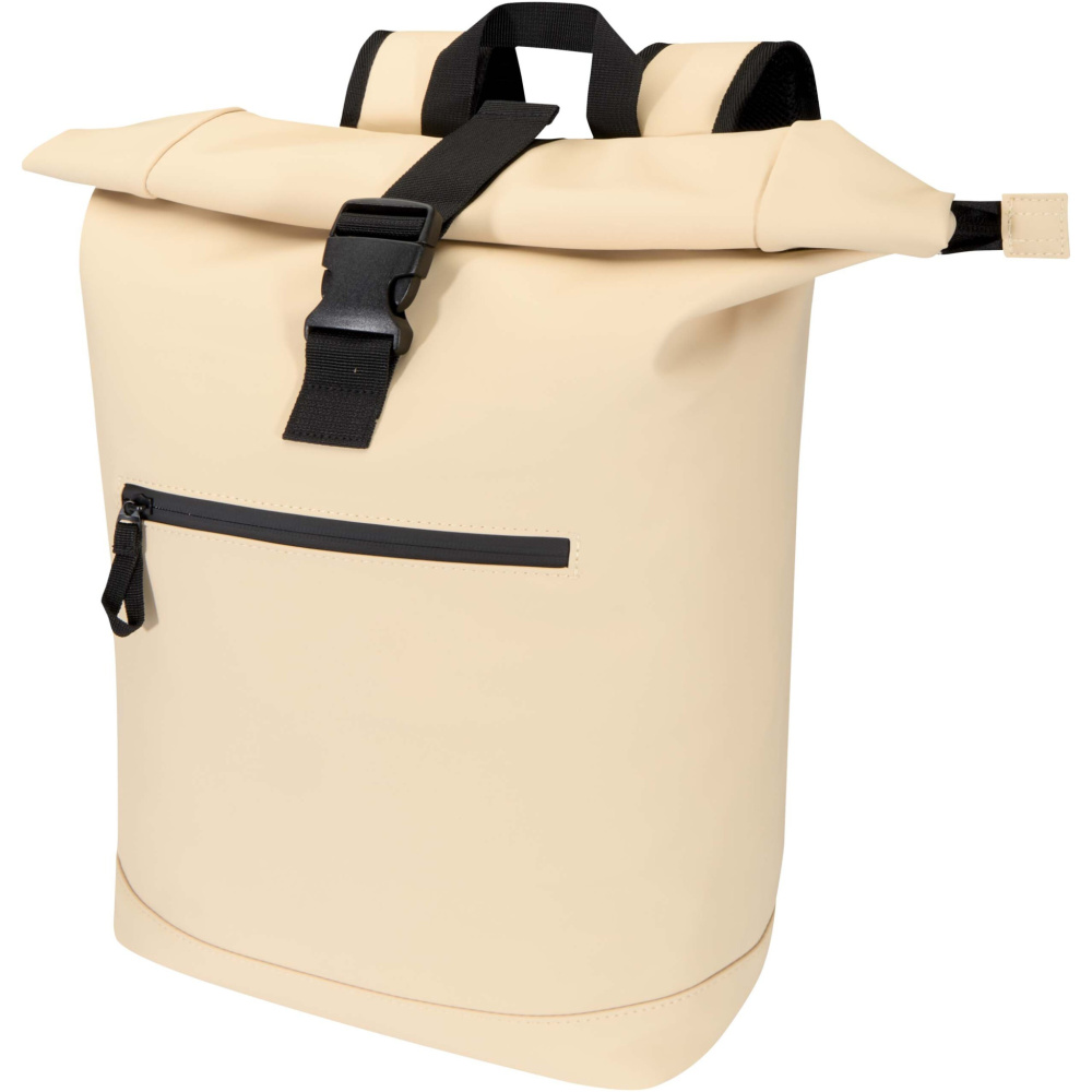 Logotrade presentreklam bild: Resi Plus 15 tums ryggsäck med rulltopp av GRS-återvunnet material, 18 l