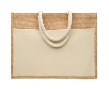 Logotrade kampanjprodukter bild: Kasse i bomull/jute 280gsm