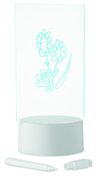 Logotrade profilprodukter bild: LED-belyst memoskylt