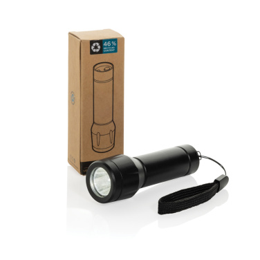 Logotrade profilprodukter bild: Flara RSC återvunnen plast ficklampa med USB-laddning
