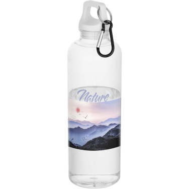 Logotrade kampanjprodukter bild: Oregon 750 ml vattenflaska av RCS-certifierad återvunnen plast med karbinhake