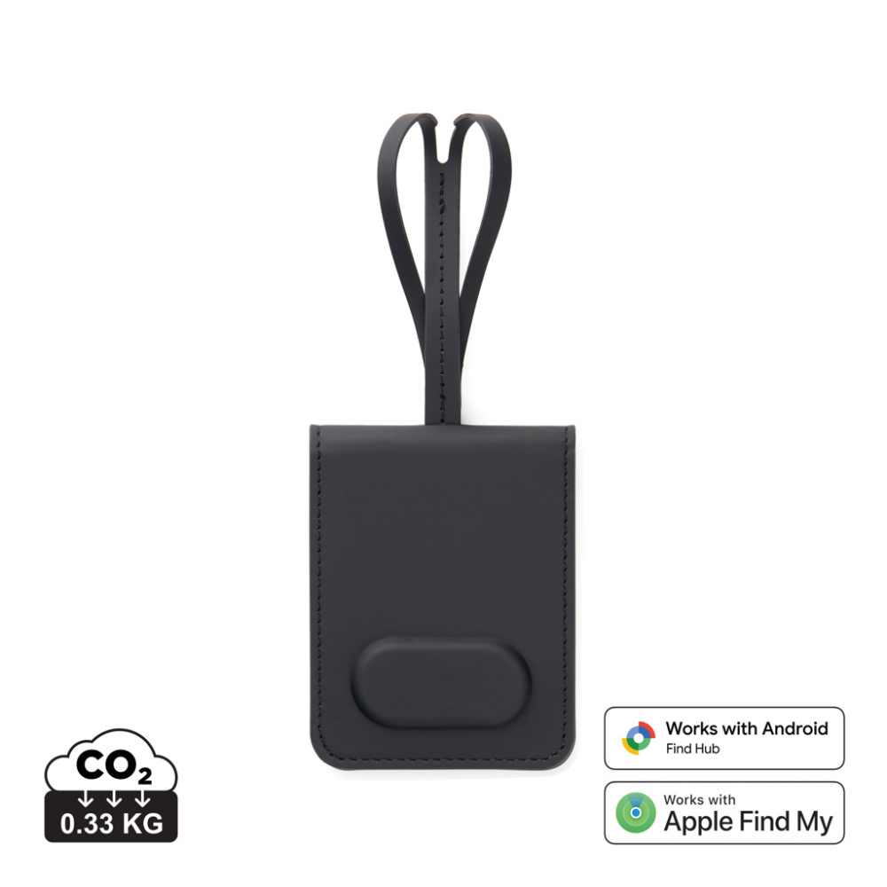 Logotrade presentreklam bild: VINGA Baltimore RCS Luggage Tag With Finder Dual