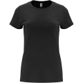 Capri kortärmad T-shirt för dam, Svart