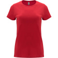 Capri kortärmad T-shirt för dam, Röd
