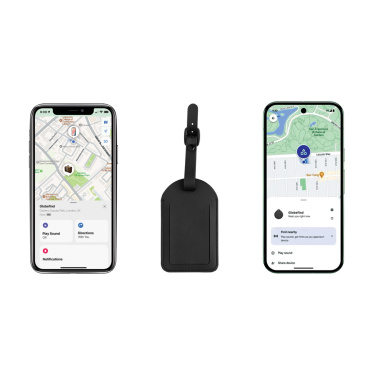 Logotrade kampanjprodukter bild: Globefind Dual RCS bagagetagg med global spårning